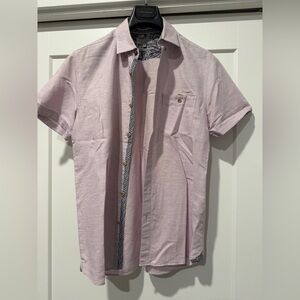 Ted Baker Light Pink Short-Sleeve Button-Down Shirt